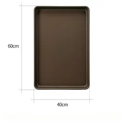 Non Stick Baking Pan Deep Cookie Sheets For Baking Aluminum Pans Combi Oven Rectangle Pizza Pan Cake Tray 60*40 Kitchen Baking