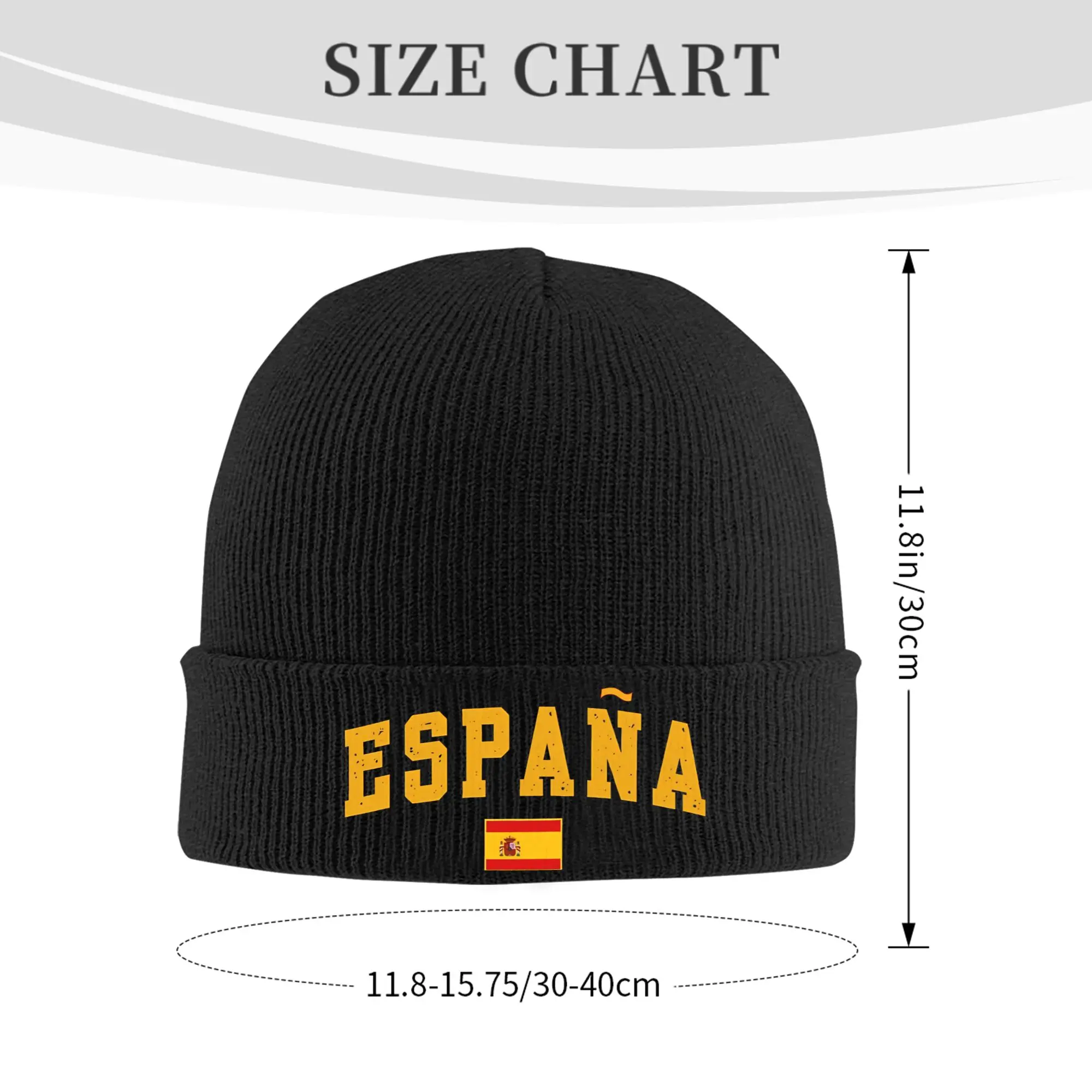 MAKE SPAIN GREAT AGAIN Beanie Hats  Knit Hat Men Women Street Y2K Warm Caps Winter Gym Graphic Bonnet Hats