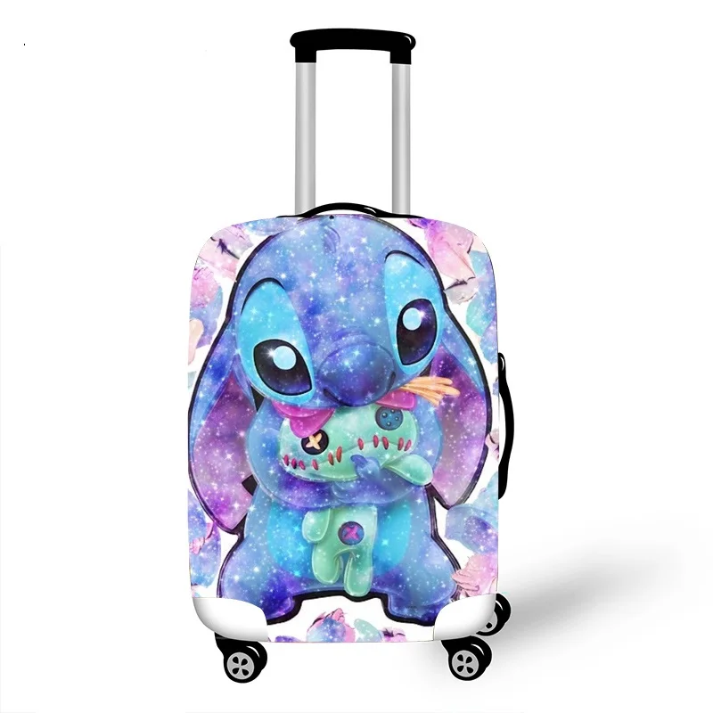 MINISO Lilo & Stitch Elastic Luggage Protective Cover Case For Suitcase Protective Cover Trolley Cases  3D Travel Accessories