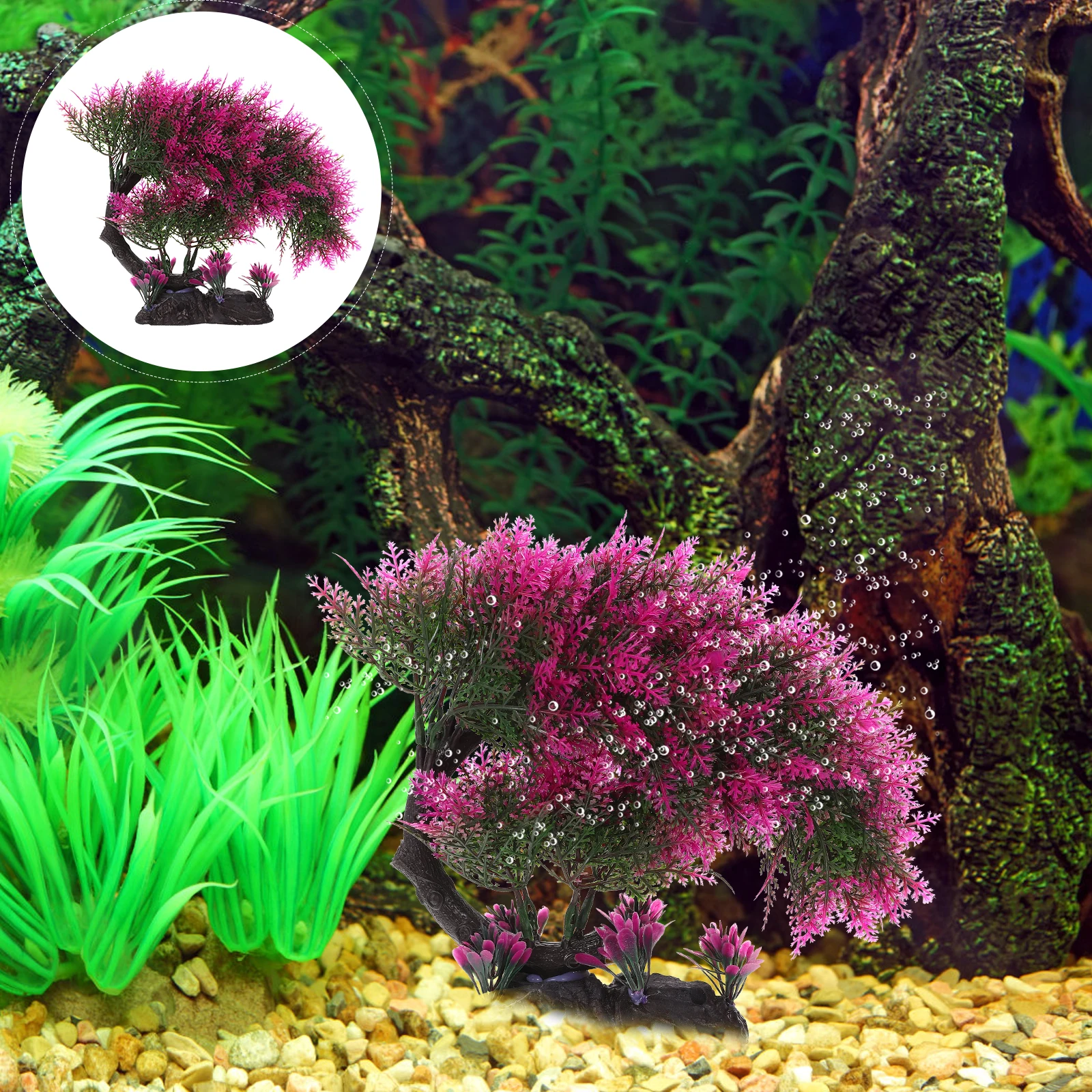 

Aquarium Decorative Artificial Tree Imitated Pine Tree Desktop Aquarium Decor Fish Tank Accessory Landscape Fish Tank Accessory
