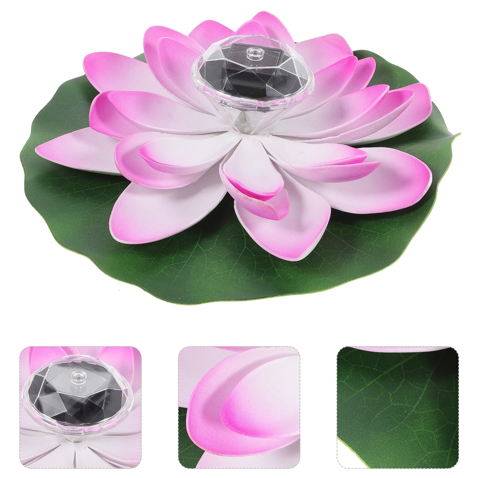 

Lotus Lights Solar Floating Waterproof Garden Pond Decor Exquisite Design for Festivals and Photography Props Lotus Lamp Solar