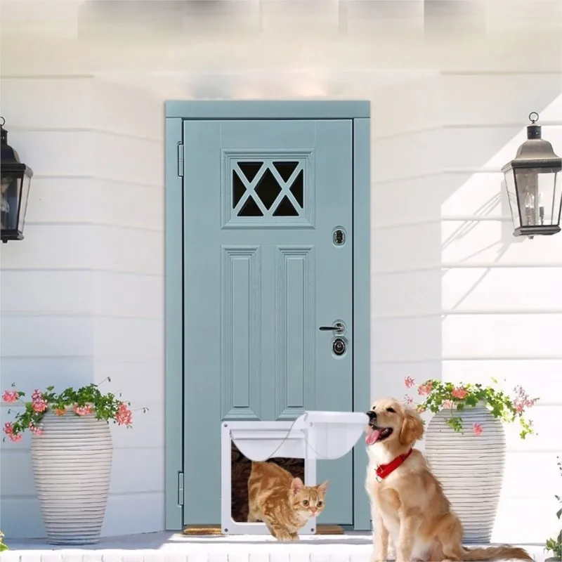 2026 New Pet Dog Entrance/Exit Hole For Glass/Iron/Wooden Doors Home Multi functional Pet Cat/Dog Doors Pet Accessories LJ153