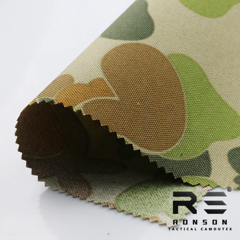 

hot sale 1000D poly oxford Australia camouflage tactical fabric use for bag vest in stock