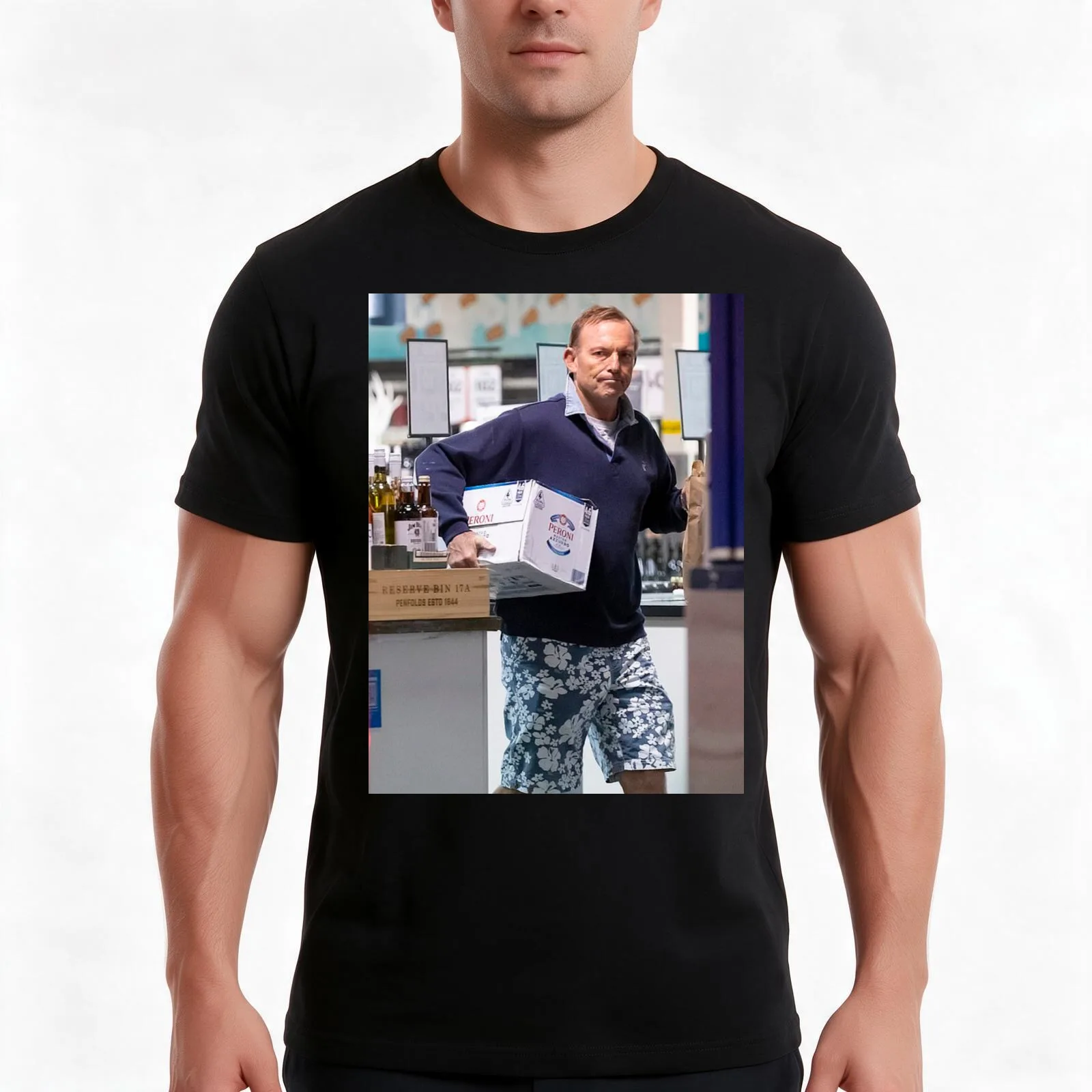 Tony peroni T-Shirt, Summer Casual Cotton Tee, Oversized Streetwear Tops, Vintage Graphic Print, Loose Fit Short Sleeve
