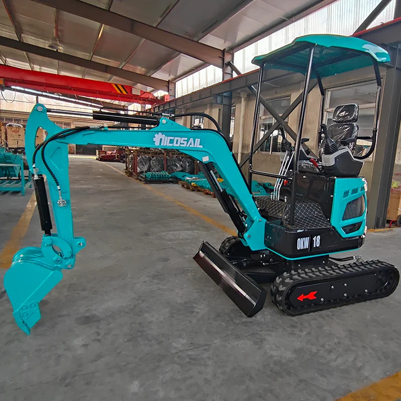 Customized 1.8 ton Mini Excavator Digger Machine Kubota Engine Bagger Agriculture Tools And Equipment Farming Tractor Factory