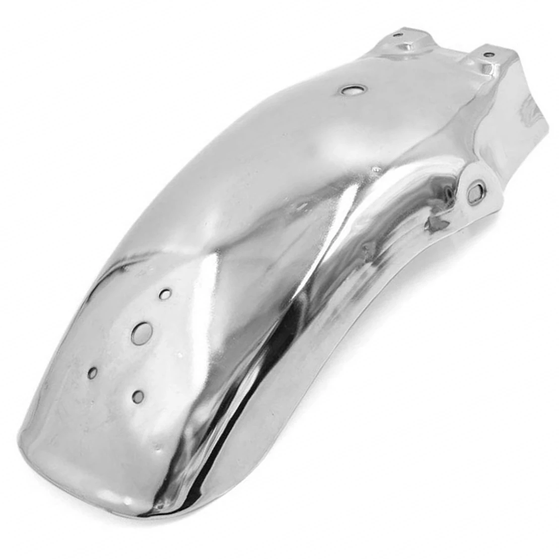 Universal Motorcycle Rear Fender Mudguard Splash Guard Wheel Cover Longer Extended Chrome Silver High Quality