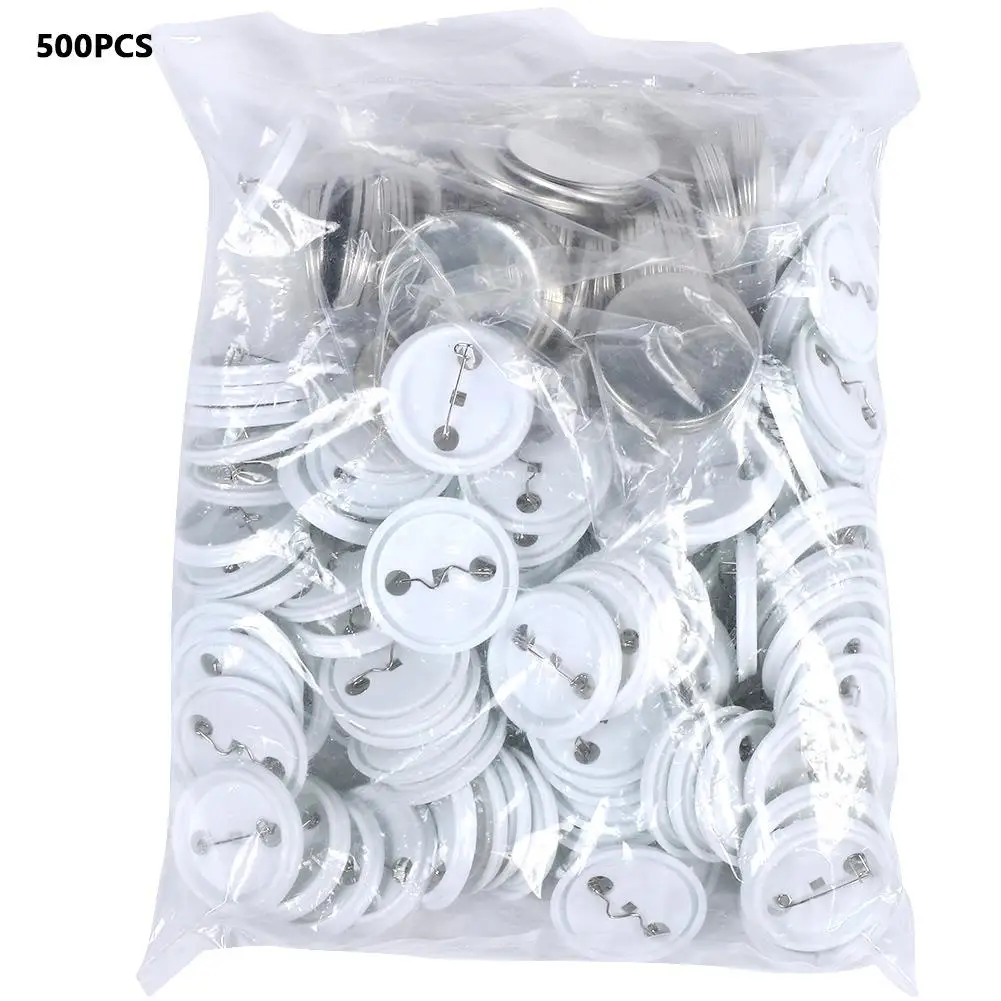 

500 Pcs 44mm DIY Button Badge Components for clothing & Home Decor - Crafting Supplies