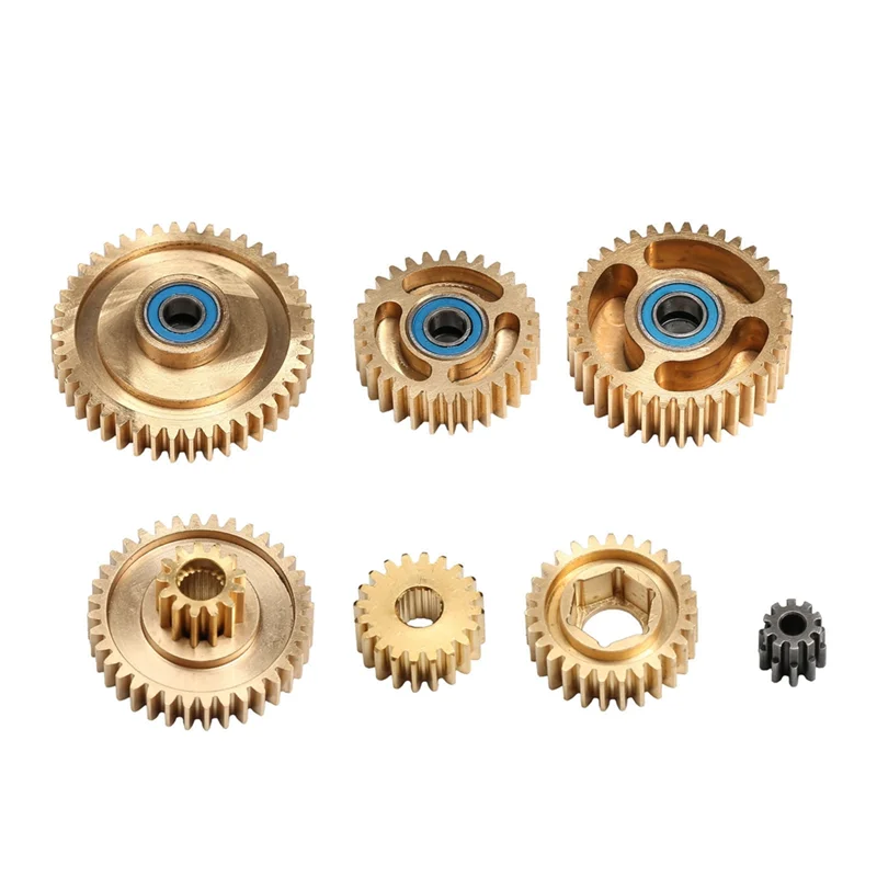 AS96-For 1/14 Scale Tamiya Truck Tractor Trailer R620 MAN VOLVO Scania Gearbox Bevel Motor Gear Synchronizer Set Upgrade Parts