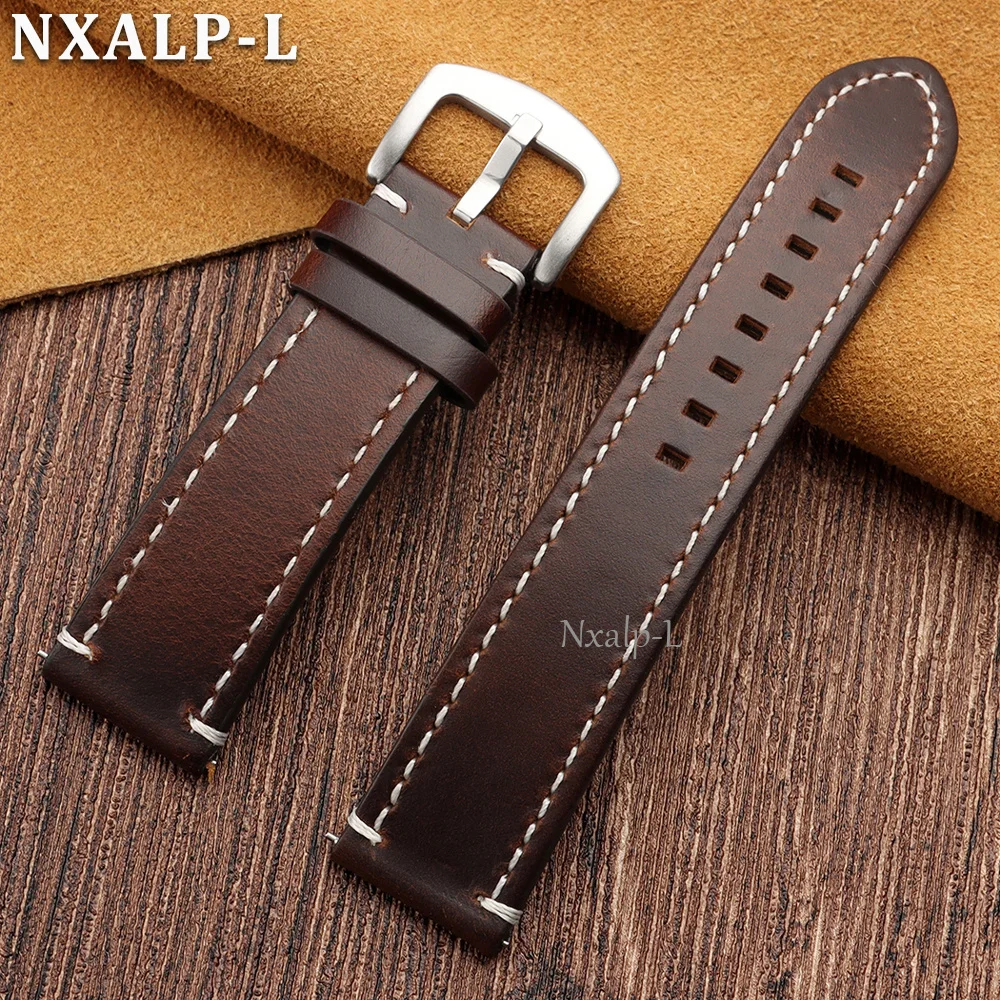 Bracelet de montre en cuir vér - Leather Strap Quick Release avis et prix