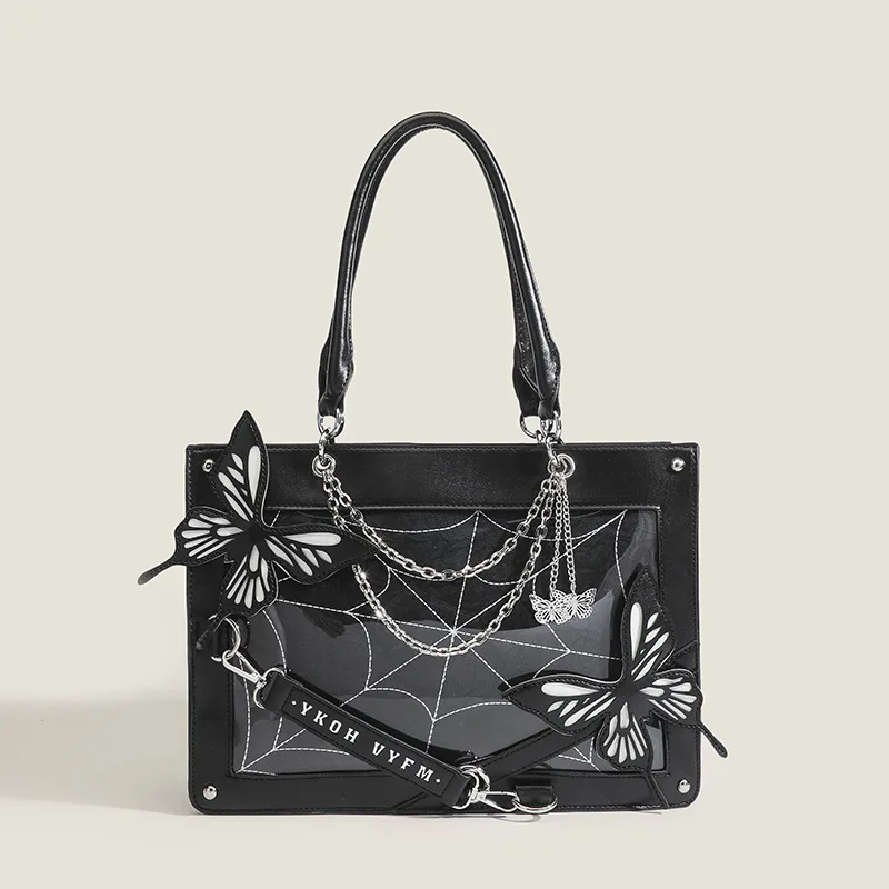 Butterfly Original Pain Bag Ladies Fashion Toto Bag Women's Shoulder Slant Lolita Spider Web Dark Series Shoulder Bag IB126