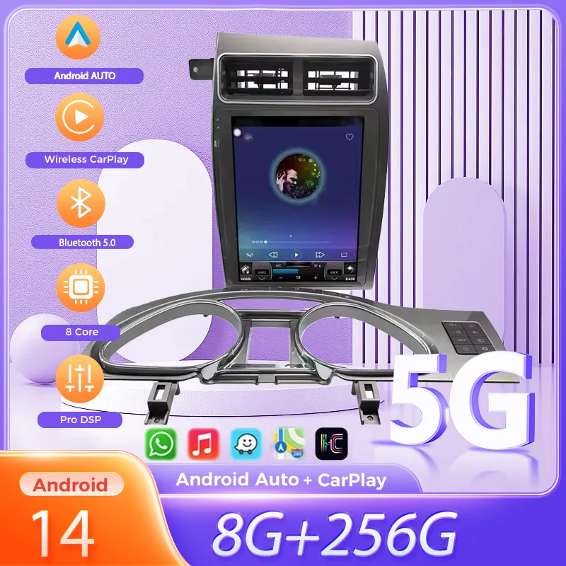 

For Audi Q7 2006 - 2015 Android14 Car Radio 2Din Stereo Receiver Autoradio Multimedia Player GPS Navi Head Unit Screen