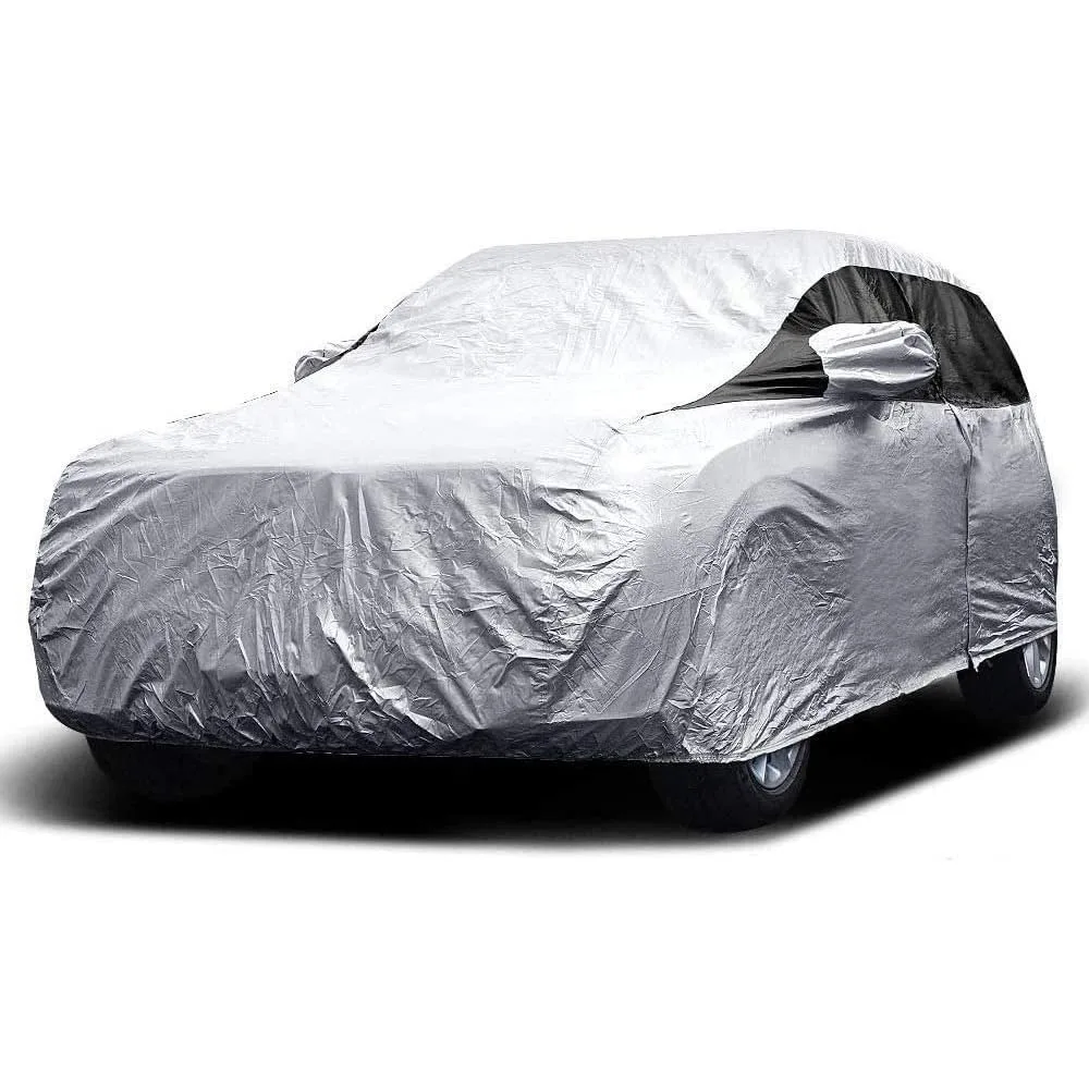 

Multi-Layer PEVA Car Cover for Compact SUVs, 170-187 inches - Waterproof, UV-Resistant, Anti-Scratch Lining