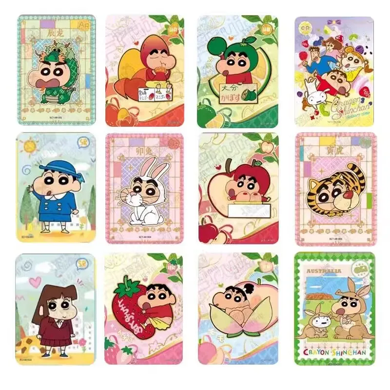 Hot Selling KAYOU Anime Crayon Shin chan Party Pack Collection Card Nohara Misae Nohara Hiroshi Cute Toy Children\'s Gift