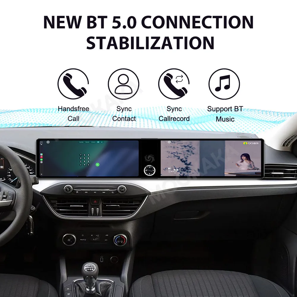 Touch Screen Car Radio For Ford Focus 2019-2022 Android GPS Automotive Multimedia Auto Radio Stereo Receiver Head Unit