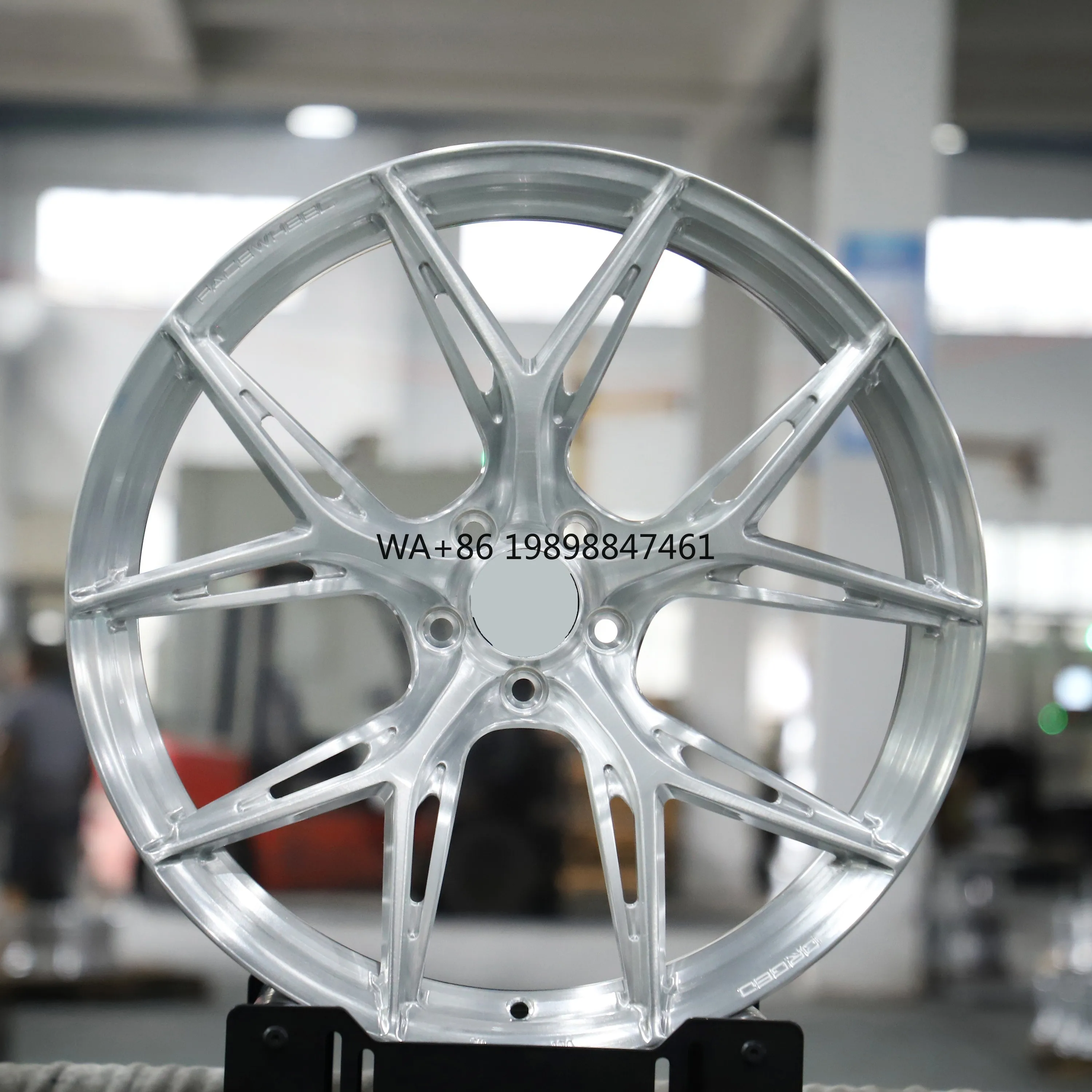 

New Hot Selling 19 Inch Silver Aluminum Electric Vehicle Wheel Rim Customized Forged Five Spoke Wheels 4x100 5x114.3 5x108 5x120