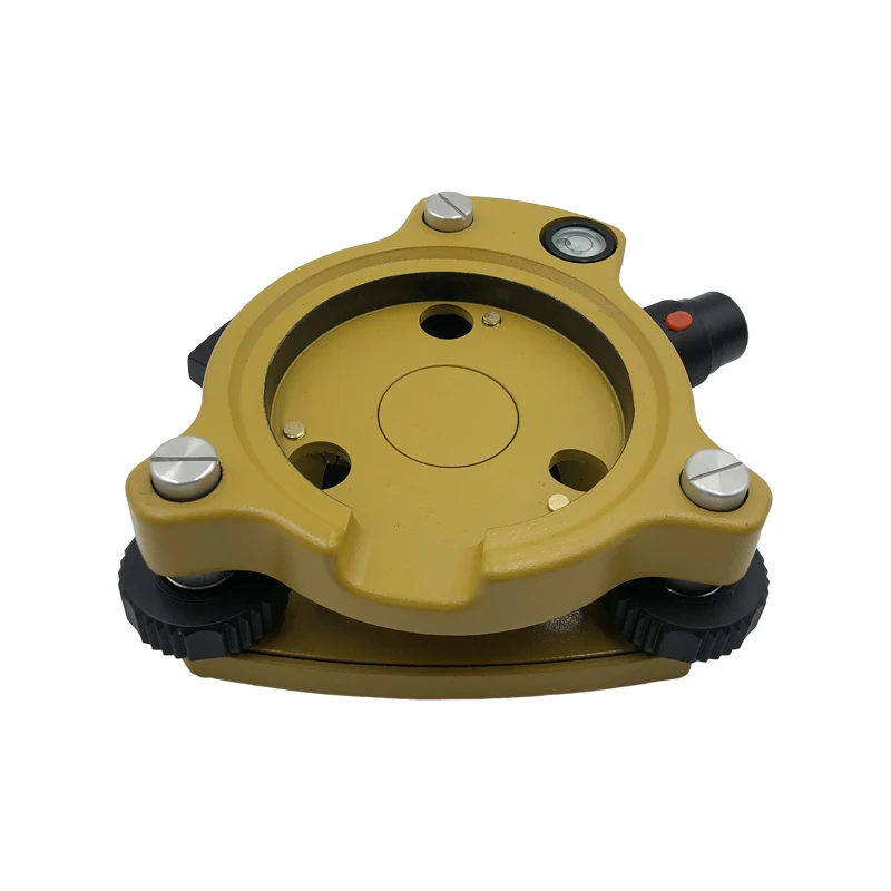 Black/Yellow Tribrach With Laser Adjustable Plummet For Total station Level Adapter Base GPS Mounting Surveying