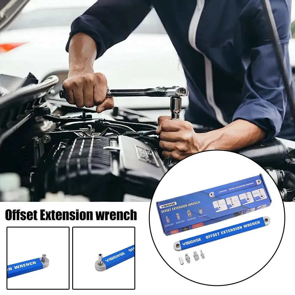 

Offset Extension Wrench Mechanical Workshop Automotive Tools Garage Hand Spanner Mixed Dynamics Tools Car Multifunction D4J9