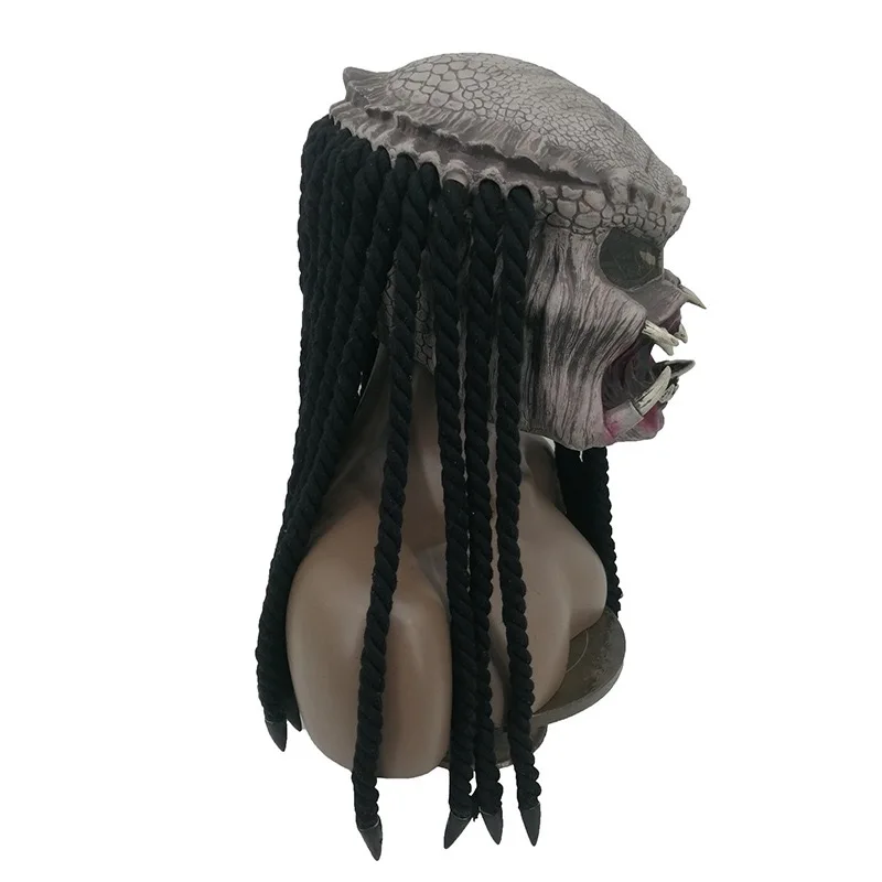 Latex Helmets Alien Skeleton Predator Cosplay Masque Halloween Martien Effrayant