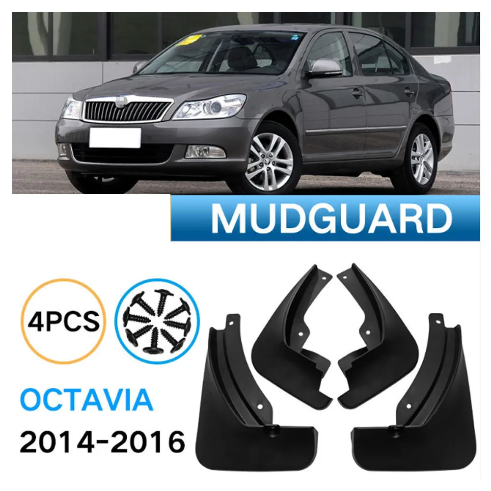 

Car Mudguards For SKODA Octavia 2006-2016 ABS Mud Guards Fender Flare Mudflaps Exterior Parts Auto Accessories