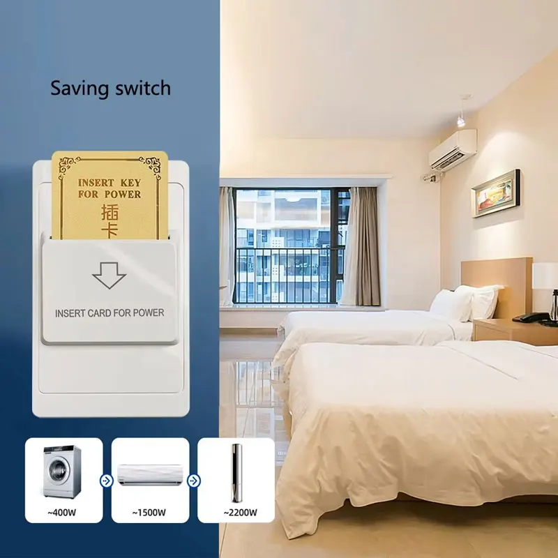 10pcs Smart Card Electric Switch Hotel 118mm Type High Frequency IC Card Induction Switch 100-250V Wide Voltage 40A