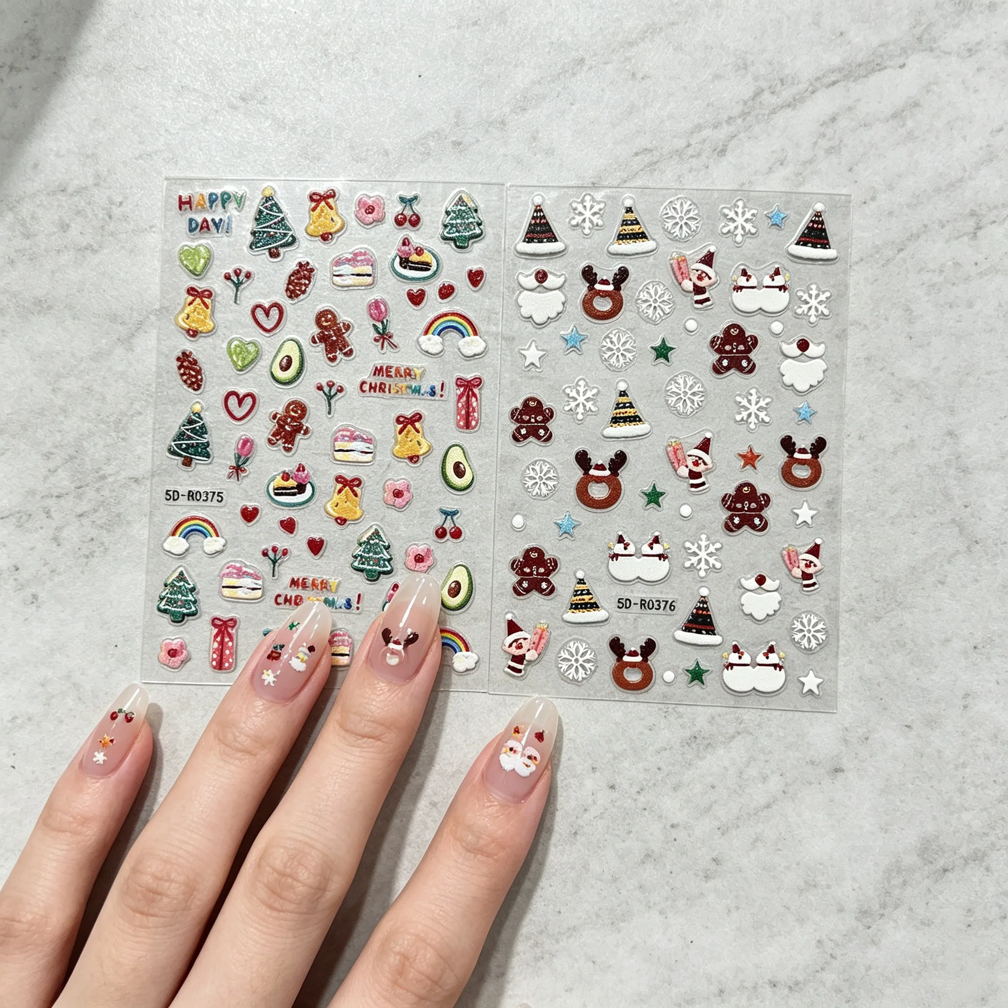 2 Adet 5D Noel Baba Zencefilli - Nail Art Xmas Tree incelemesi ve fiyatı