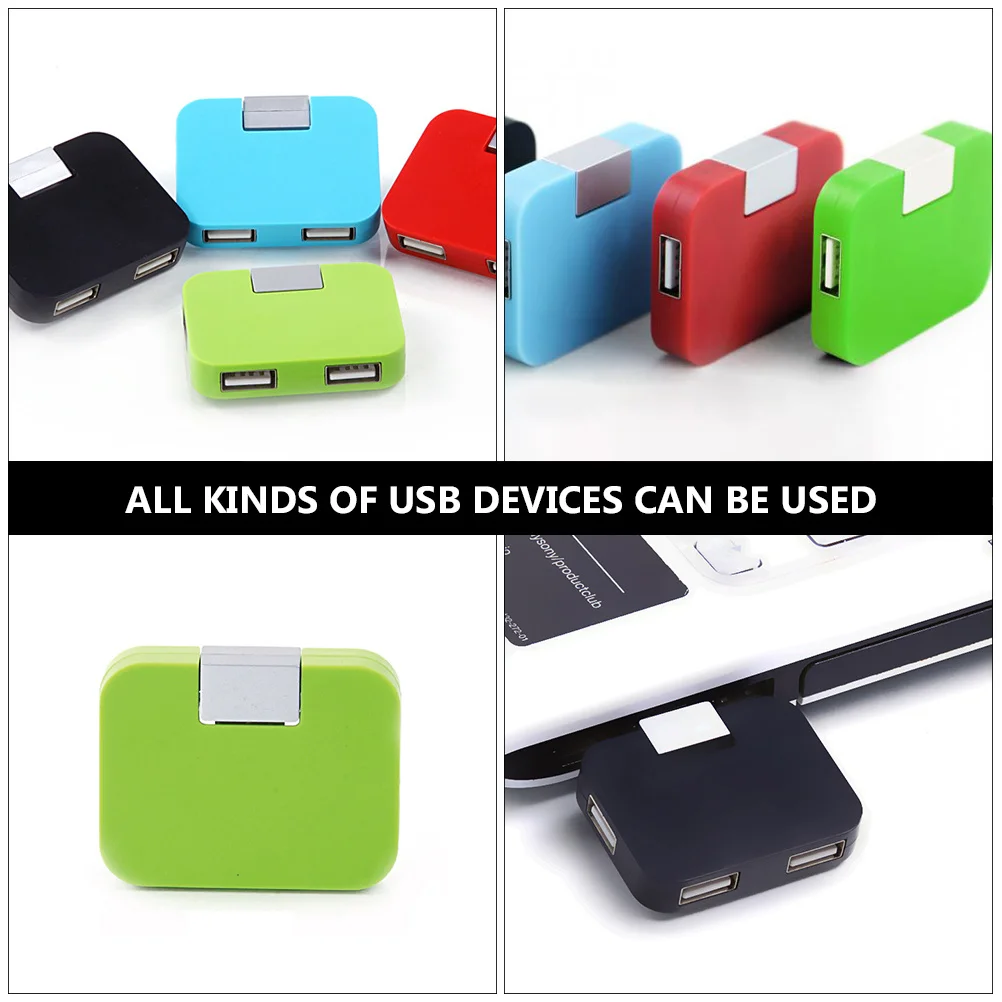 

4-Port USB 3.0 Hub Data Dock Multi-Functional Portable Adapter for Laptop ABS Material Heat Dissipation USB Hub