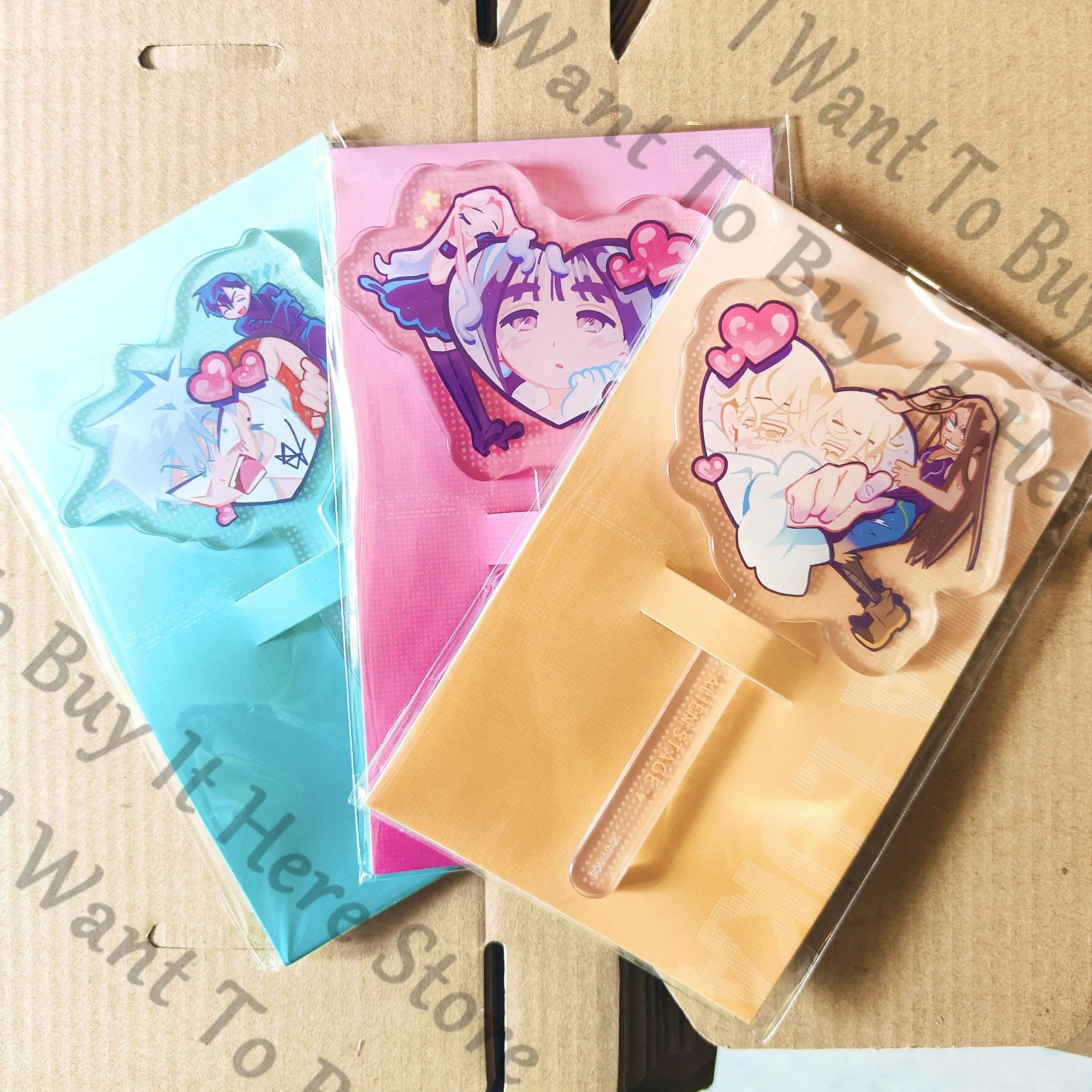 

Anime Alien Stage Mizi Sua Ivan Till Luka Hyuna Cosplay Cartoon Punch Stick Ornament Transcard Acrylic Standing Sign Mascot Gift