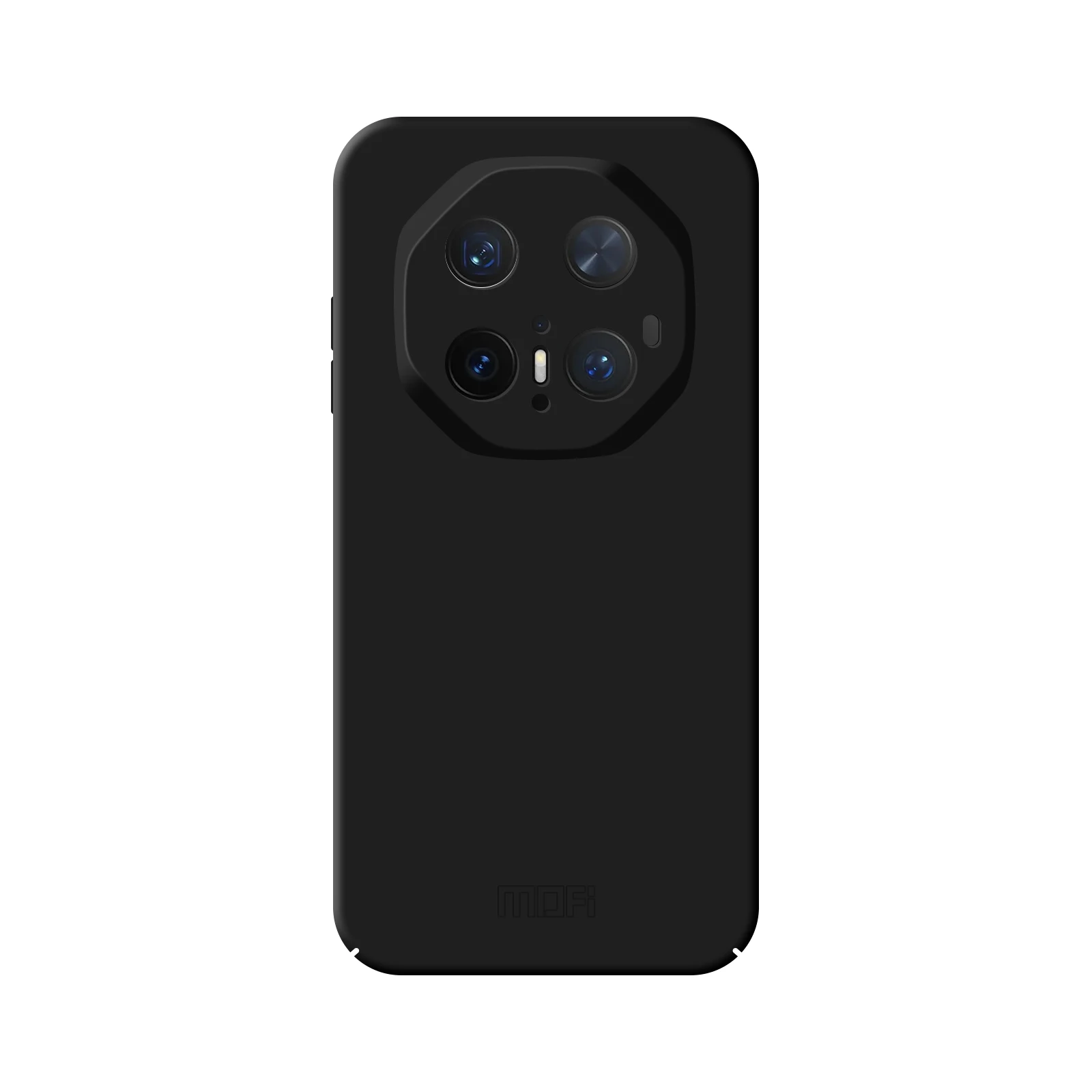 جراب هاتف Huawei Mate 70 RS Ultimate MOFI JK Qin Series غطاء خلفي غير لامع مضاد لبصمات الأصابع - أسود #1