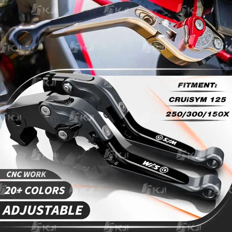 

For SYM CRUiSYM 125/250/300/150X 2020-Present Clutch Lever Brake Lever Set Adjustable Folding Handle Levers Motor Accessories