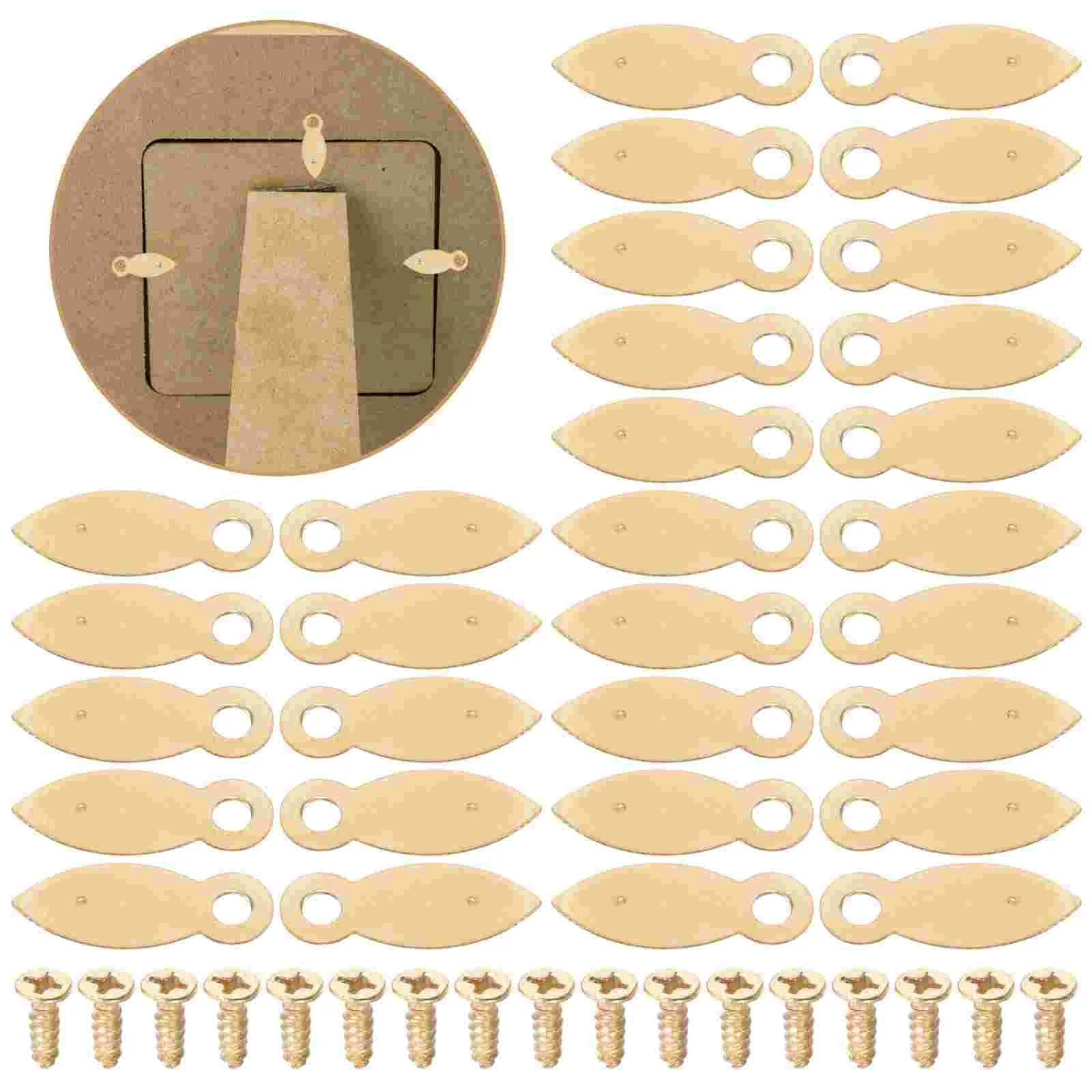 

100 Pcs Photo Frame Accessories Hooks Decorative Picture Fastener Small Buckle Metal Iron Office Heavy Duty