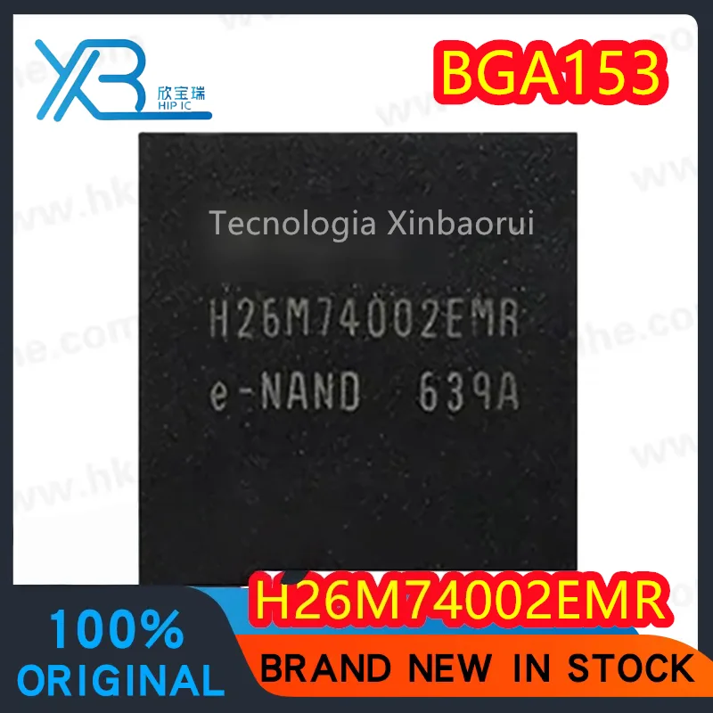 

(1/5pieces) H26M74002EMR H26M74002 BGA153 EMMC chip IC 100% brand new and original Electronics Free shipping