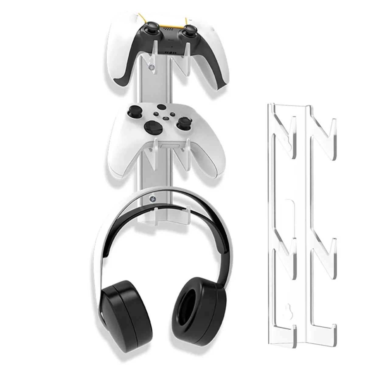 2-Tier Headphone Holder Universal Game Controller Headset Holder Stand for Controller Stand