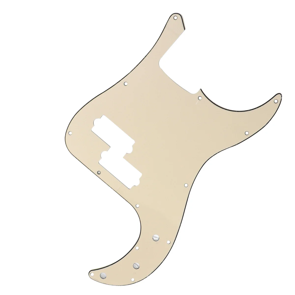 Pb Bass Pickguard 3-слойная стандартная бежевая пластина для царапин 13 отверстий Bass Scratch Plate запасные части накладка