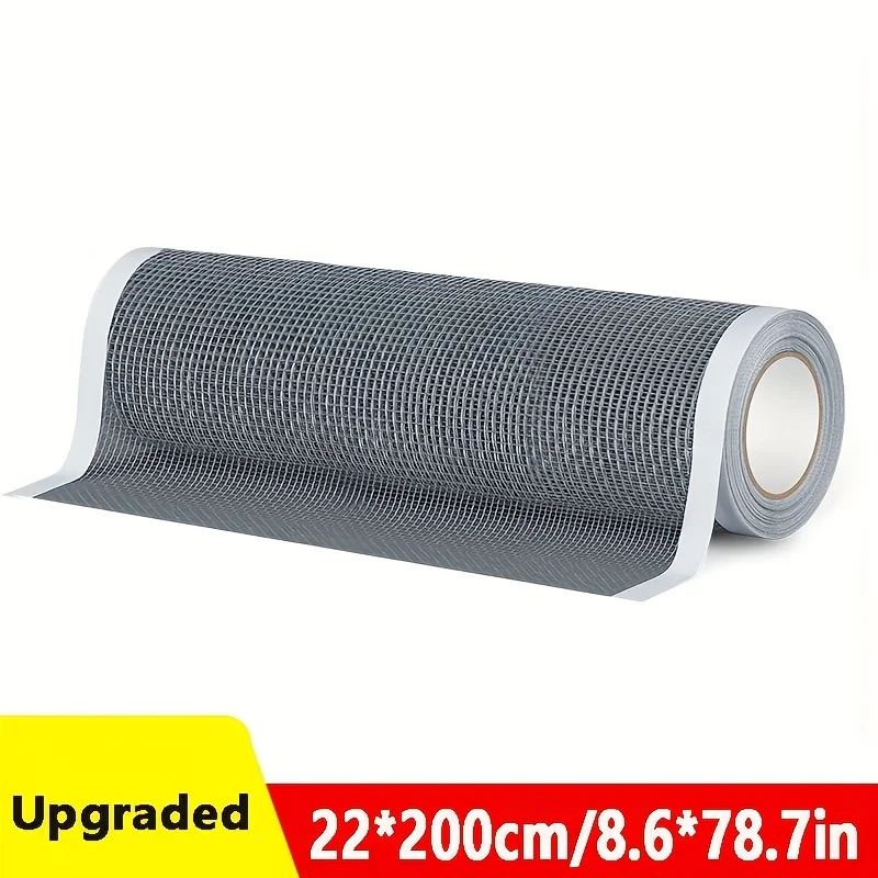 Fita de Reparo para Tela de Janela de 22cm, Autoadesiva, para Reparo de Tela Anti-Insetos, Remendo para Portas, Barracas, RV e Casa