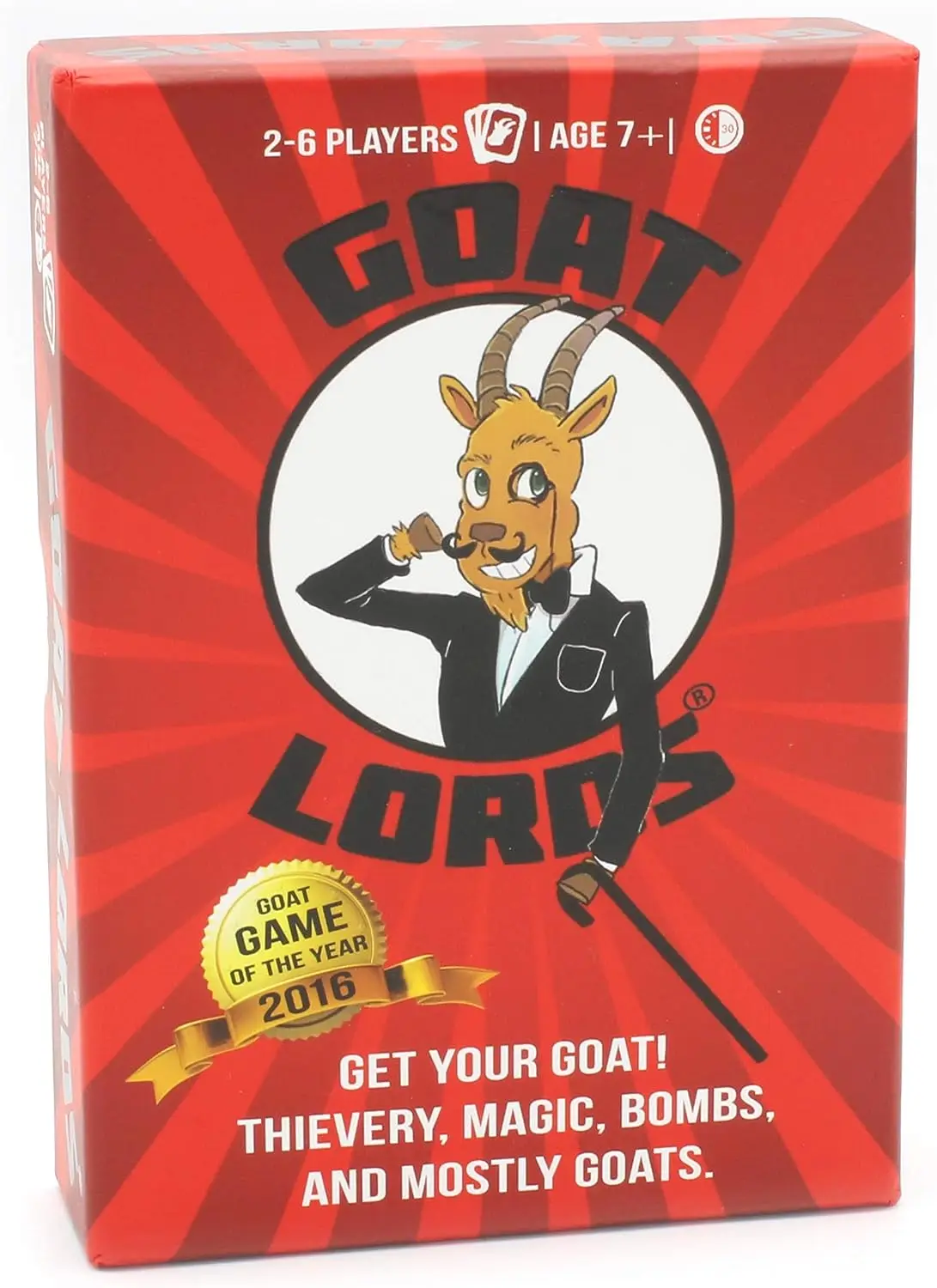 Gatwick Games Goat Lords, Hilarious, Addictive and Competitive Card Game with Goats, Best Card Games , Adults, Teens, and Kids