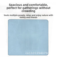 BLACKHAWK Waterproof Picnic Mat Outdoor Camping Blanket Polyester Fiber 200x200CM Blue Wave Pattern Brown Wave Pattern Gray Wave