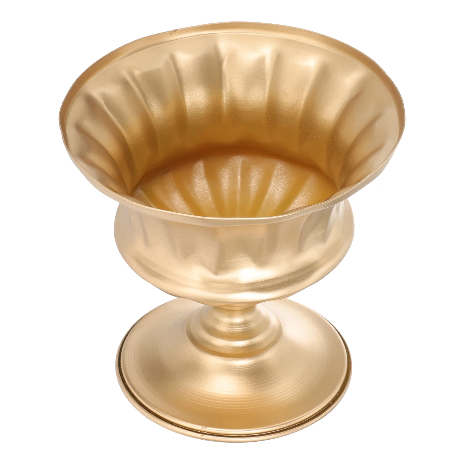 

Gold Vases Iron Flower Pot Tabletop Decor Wedding Plant Stand Home Office Decoration Golden Decorative