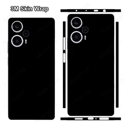 Plain Color Decal Skin for Xiaomi POCO F5 Pro / F5 X6 F6 Back Screen Protector Film Cover Macaroon Ultra Thin 3M Wrap Sticker