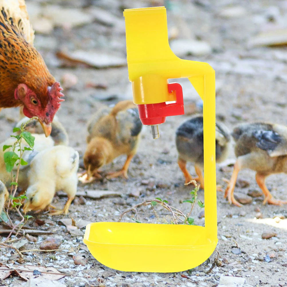 

10pcs Waterer Cups Hanging Bowls For Poultry Drinkers Water Feeding Farm Supplies Chicken Coop Waterers Poultry Drinking Nipples