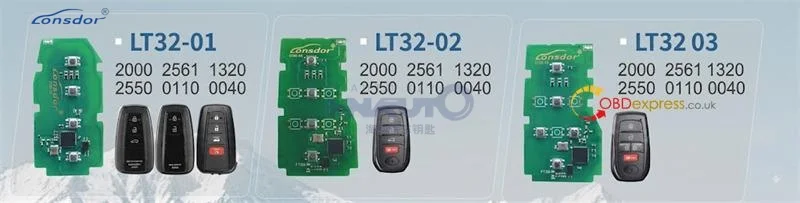 Lonsdor LT32 Series LT32-01 LT32-02 LT32-03 Car Smart Remote Key 4A-B6 for Toyota/Lexus Avalon/ Yaris/ Avalon HV Smart Key Fob