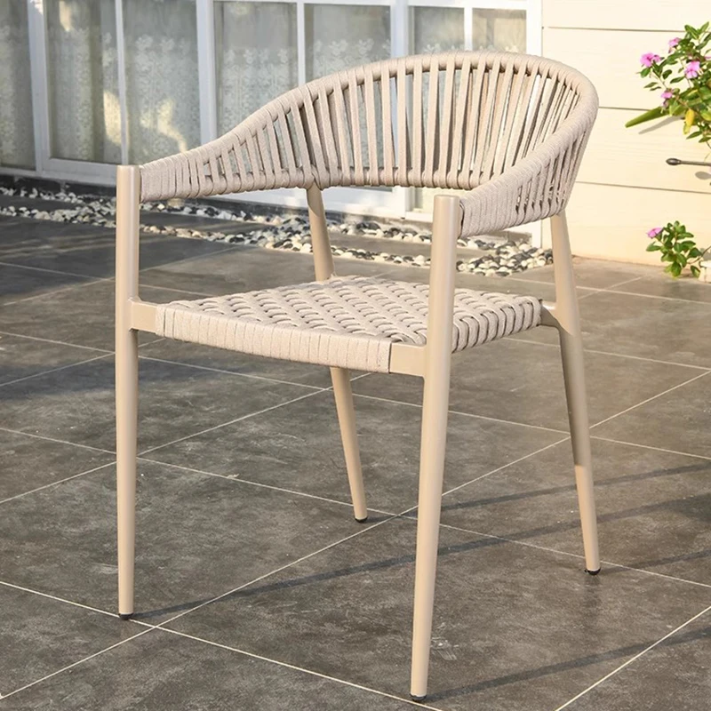 Outdoor Armchair Rattan Gardening Chair Plastic Garden Swing Stool Backyard Furniture Living Room Chairs Little Patio Set Table