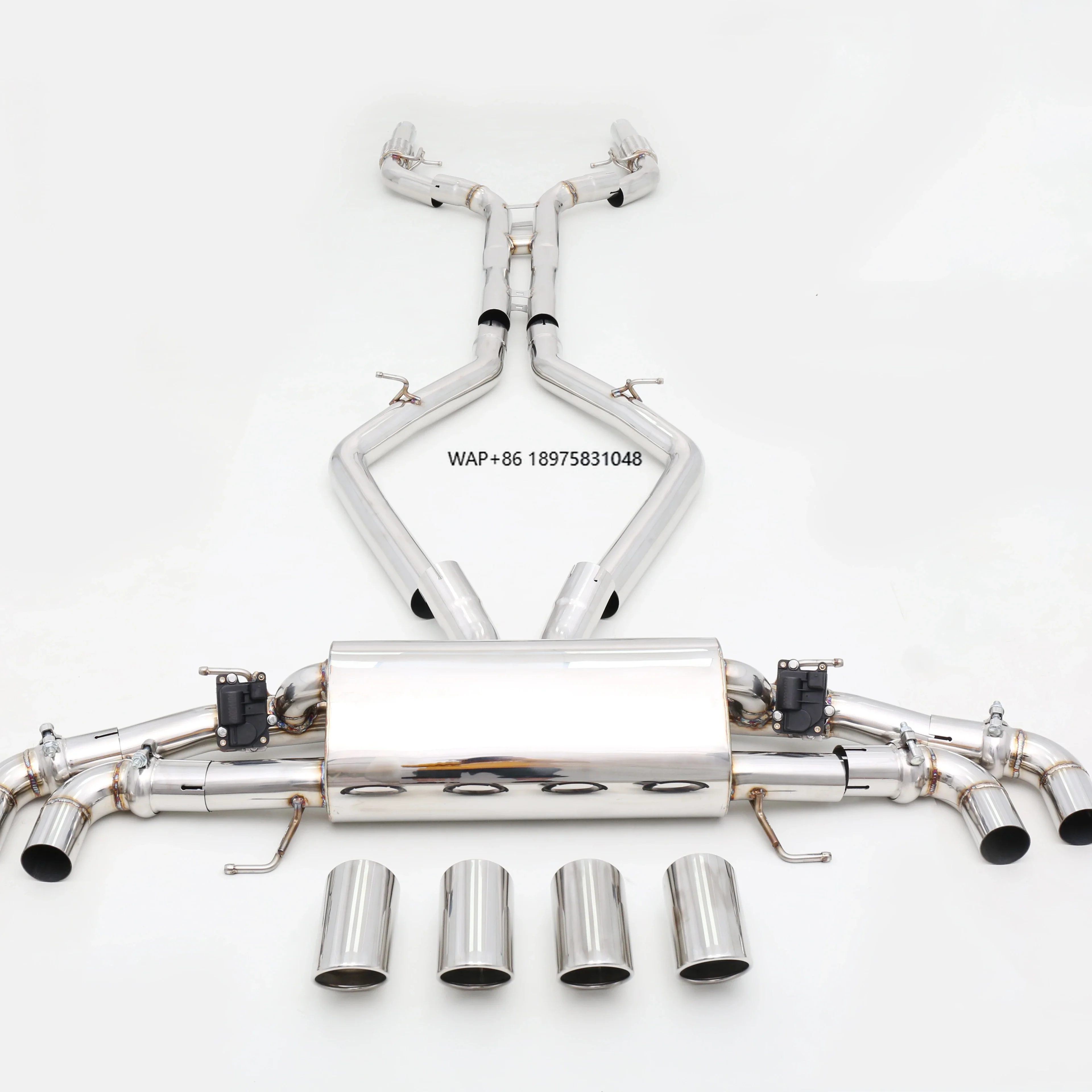 Premium 304 Stainless Steel/Titanium Valved Exhaust System for GTAM 2.9T F154CD Custom Designed Exhaust Pipes