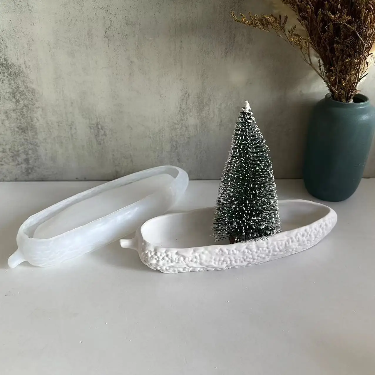 Irregular Long Candle Cup Silicone Mold Candle Jar Storage Box Succulent Planter Plaster Mould Drip Moulds