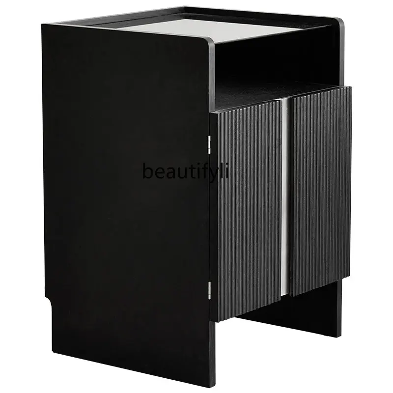 

Light Luxury Sweeping Robot Storage Cabinet Living Room Removable Storage Cabinet Modern Minimalist Solid Wood Locker