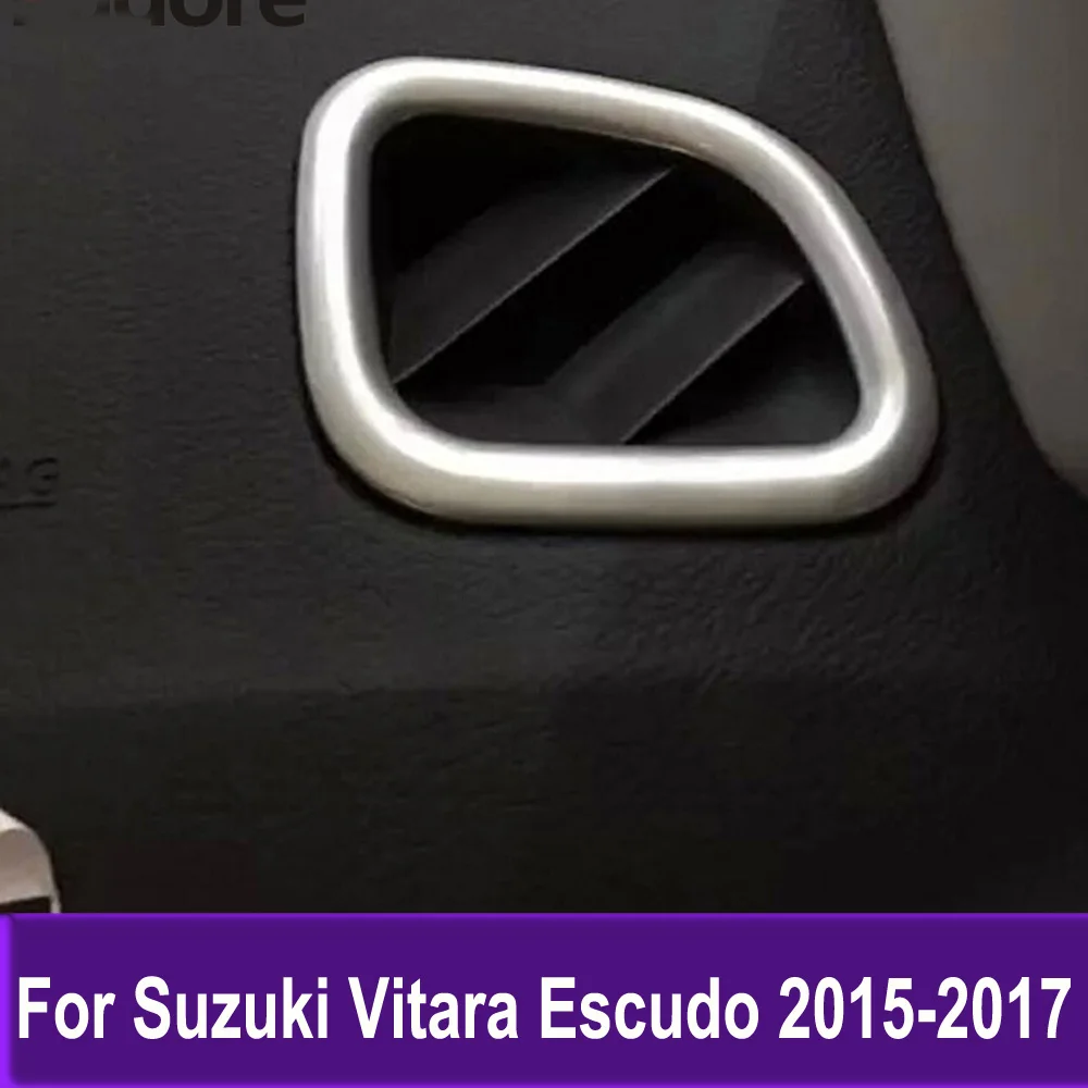 Front Air Conditioning Outlet Vent Cover Trim For Suzuki Vitara Escudo 2015 2016 2017 Sticker Inner Accessories Matte