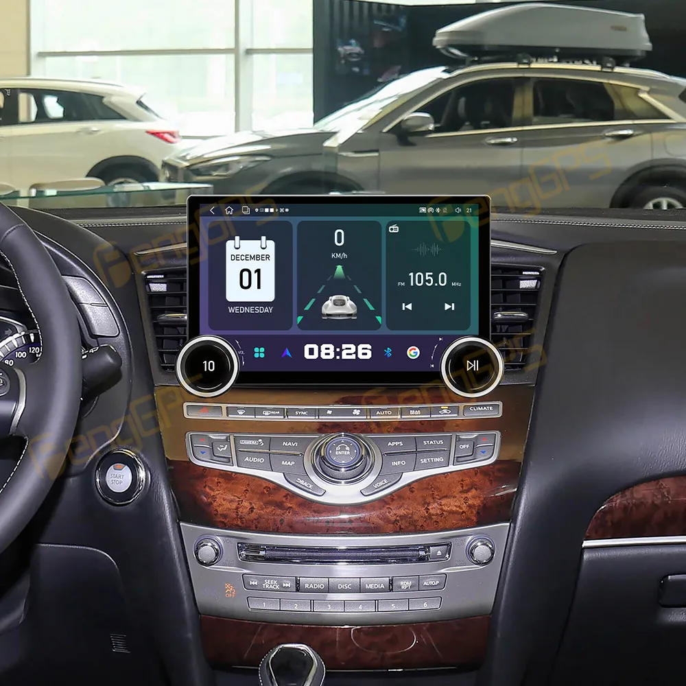 

11,5-дюймовый автомобильный радиоприемник для Infiniti QX60 2013-2020 с Android Auto, GPS-навигацией, мультимедиа, видео и стереосистемой