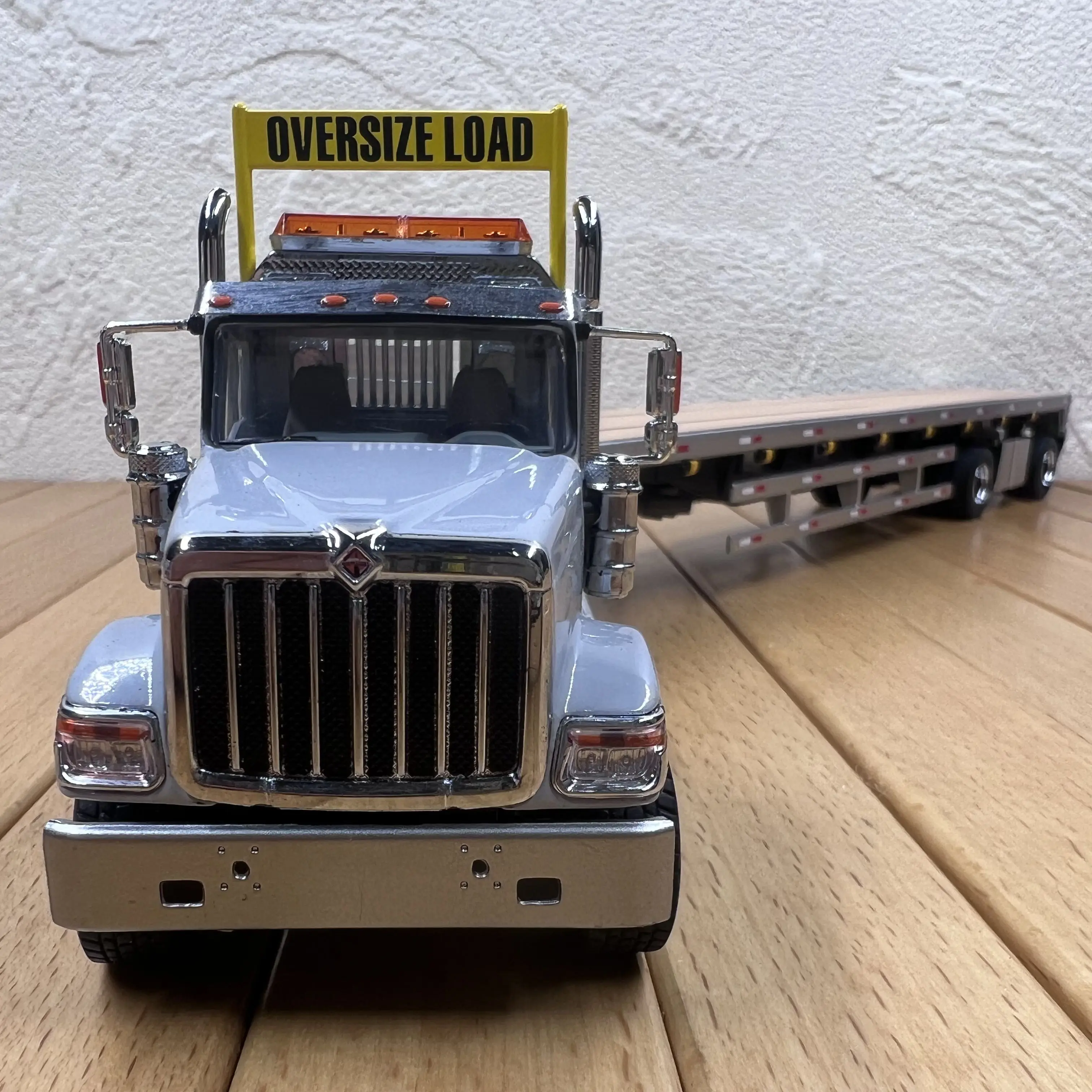 DM DIECAST MASTERS 1:50 HX520 LKW Legierung Modell Ornament Flachbett Anhänger LKW Szene Modell Display