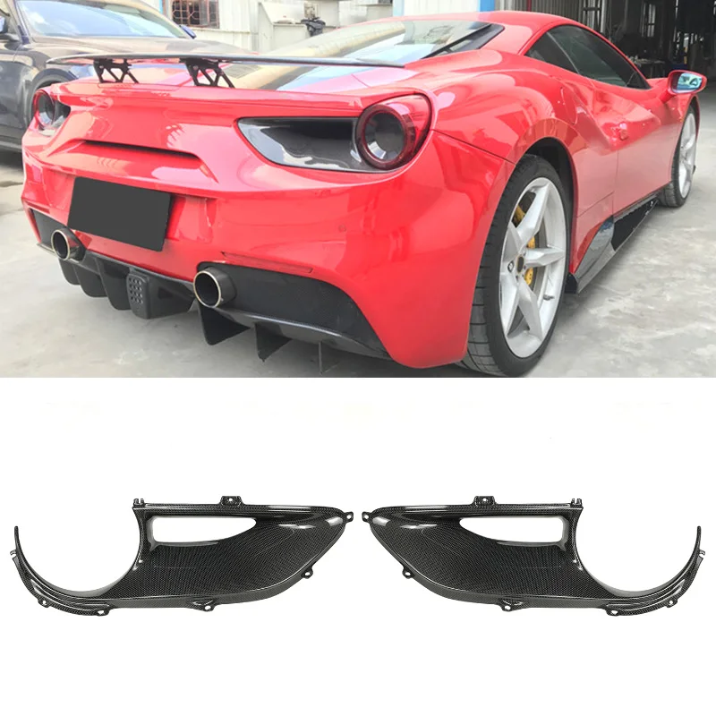 

Carbon Fiber Automotive Car Rear Automotive Tail Light Housing Cover for Fer 488 Gtb Spider Pista