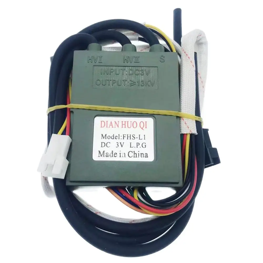 Модель 1568, 15 проводов, универсальная газовая плита постоянного тока 3 в с двойным зажиганием и контролем температуры, импульсный воспламенитель с дисплеем, 1 шт.