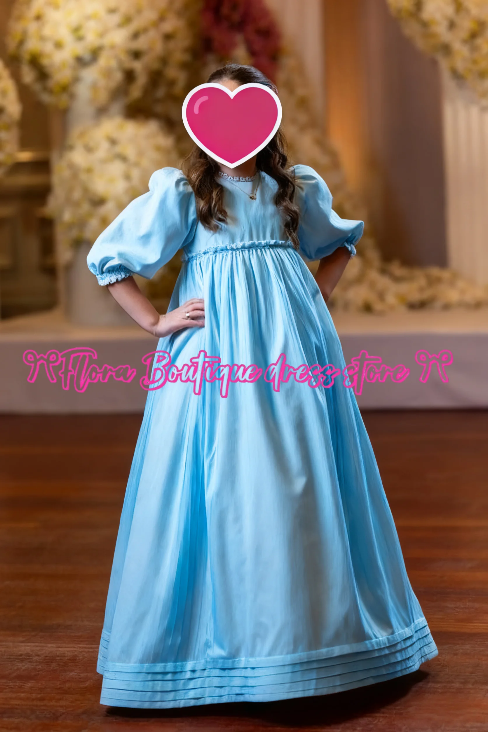 Атласное светло-розовое пышное элегантное платье с цветочным узором для девочек, свадебное платье с короткими рукавами для малышей, крестинное платье для первого причастия